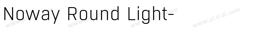 Noway Round Light字体转换